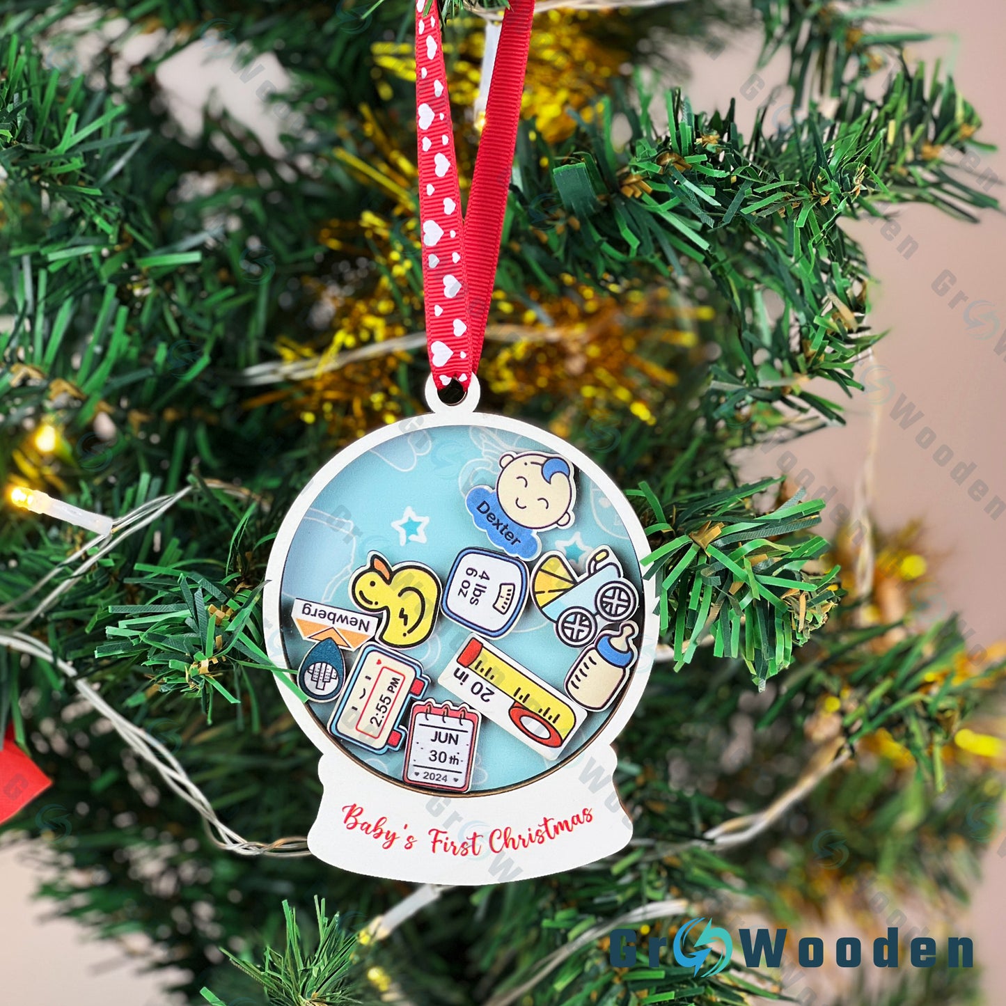 GRW02 Babys First Christmas Ornament