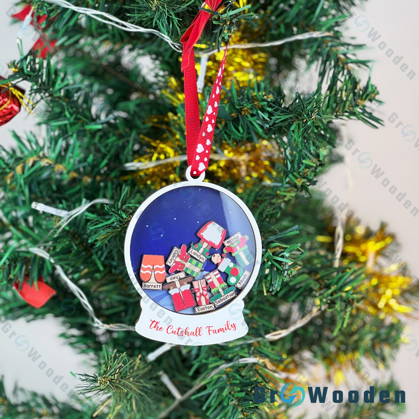 GRW06 Family Member Christmas Ornament