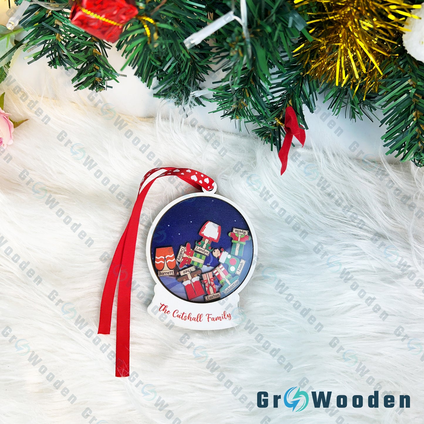 GRW06 Family Member Christmas Ornament