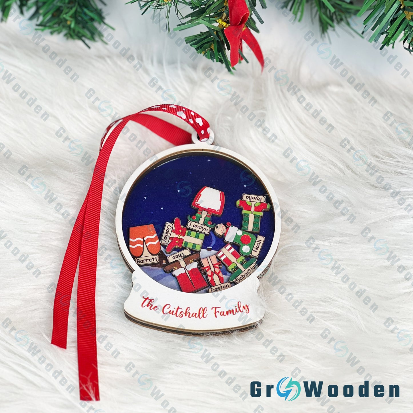 GRW06 Family Member Christmas Ornament