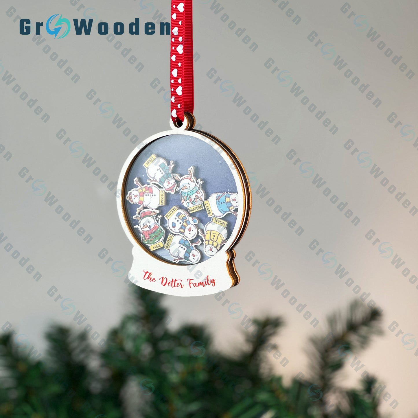 GRW15 Family Member Christmas Ornament