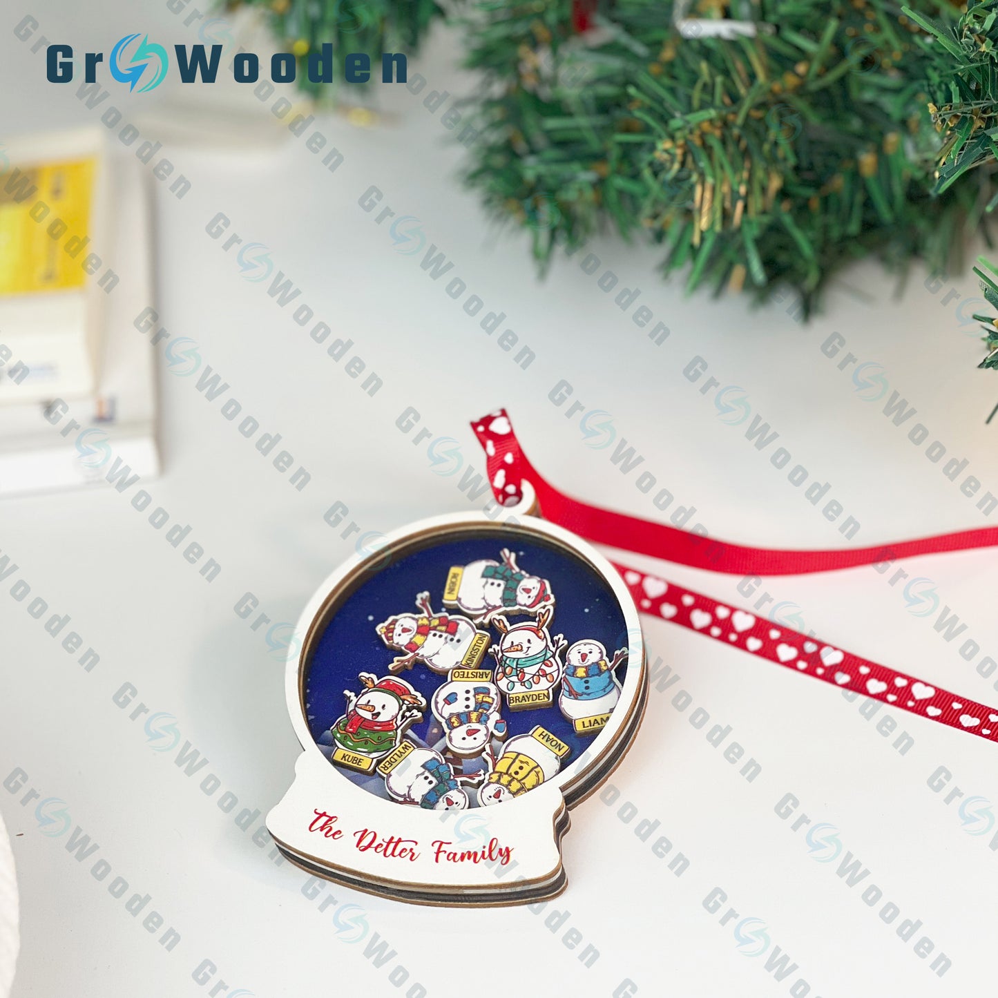 GRW15 Family Member Christmas Ornament