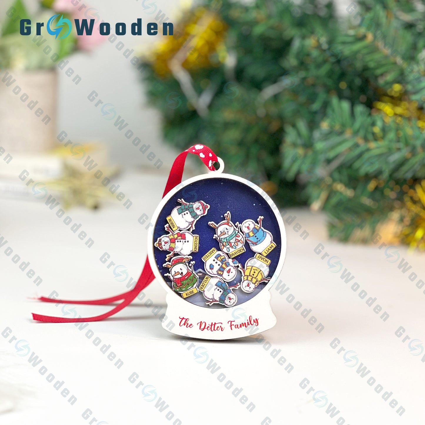 GRW15 Family Member Christmas Ornament