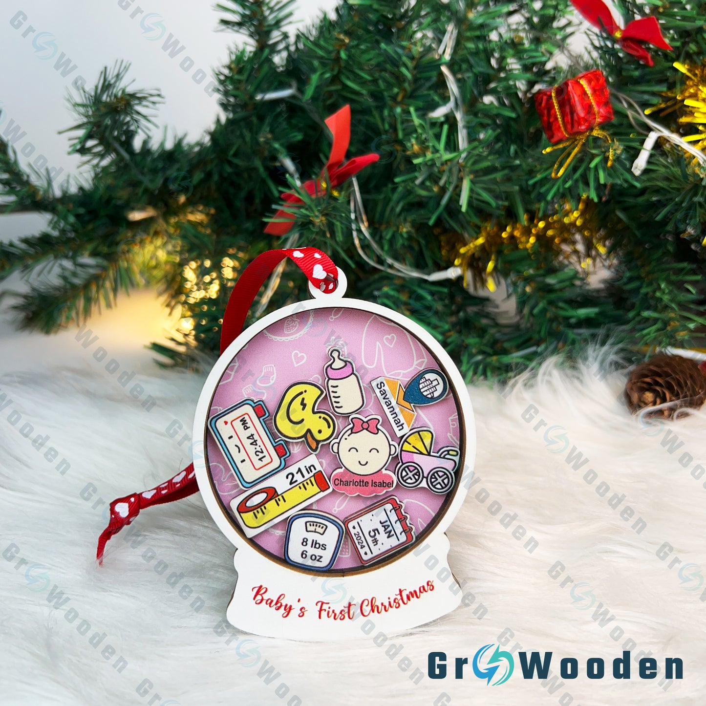 GRW02 Babys First Christmas Ornament