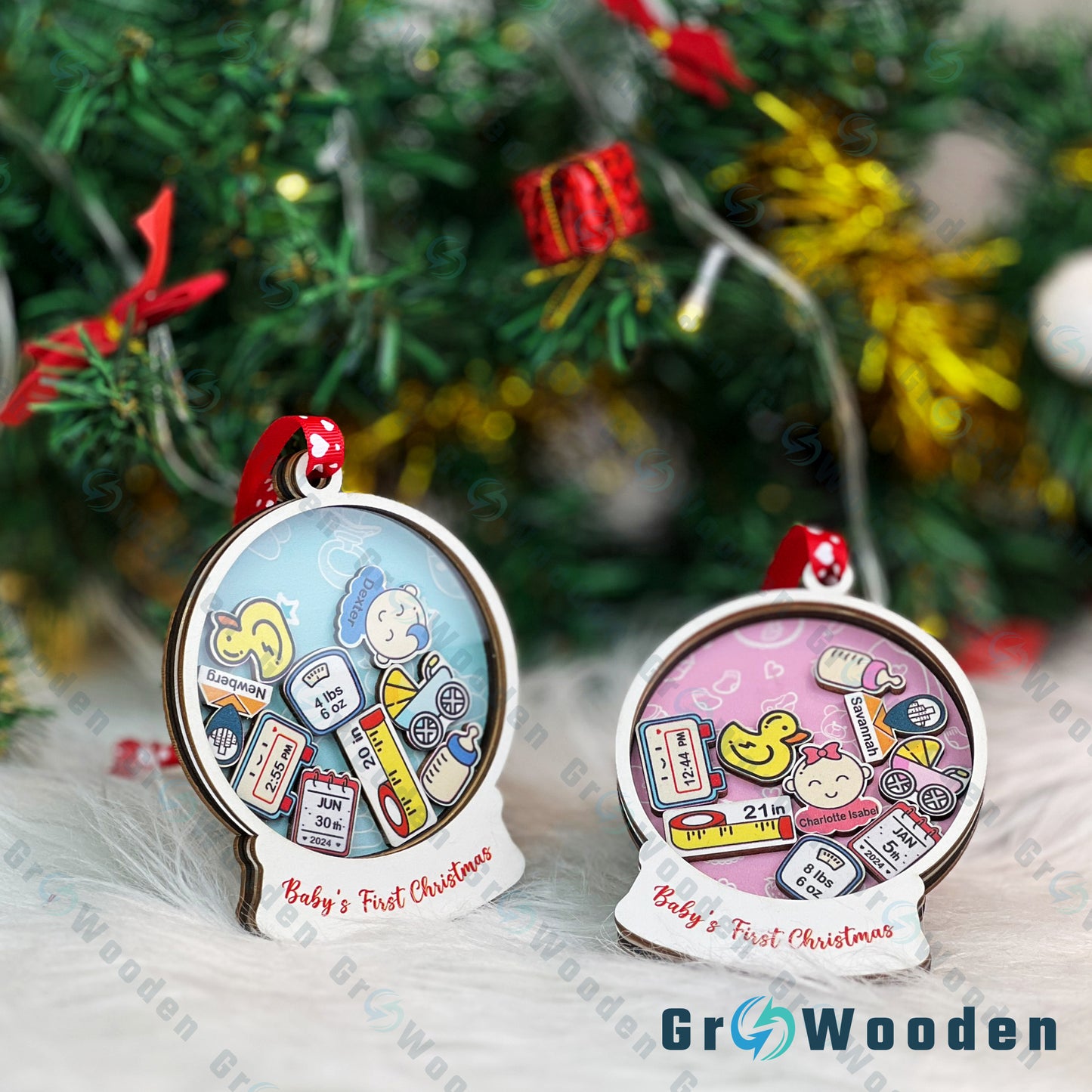 GRW02 Babys First Christmas Ornament