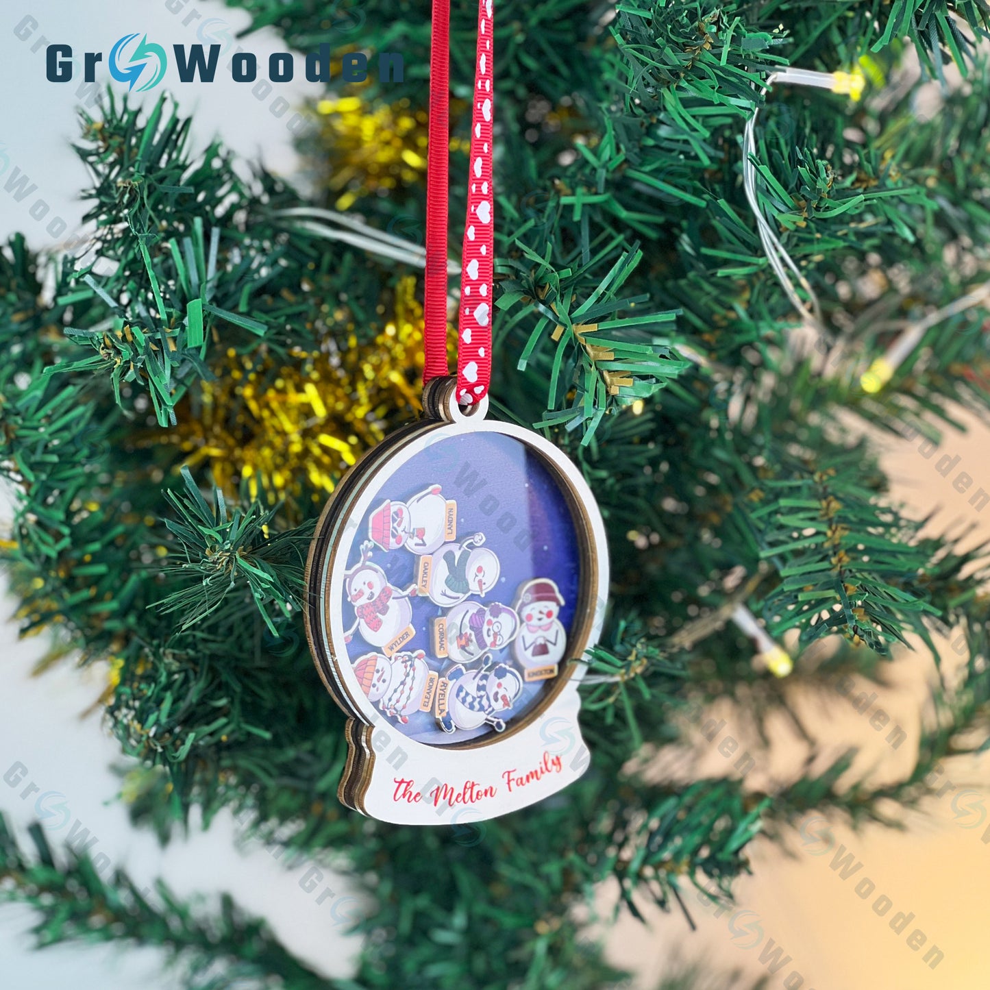 GRW14 Family Member Christmas Ornament