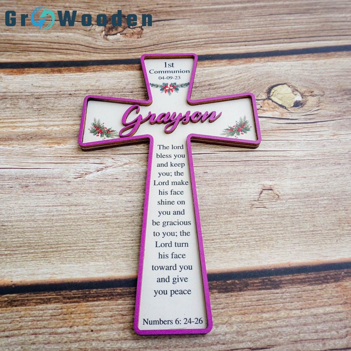 Wooden Cross For Baptism Gift, Baptism Cross, Wooden Baptism Cross For Baby