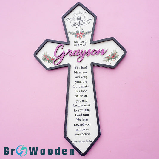 Baptism Gifts, Personalized Baptism Cross, Christening Gift for kids